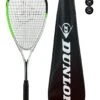 Dunlop Hyper Lite Max Squash Racket, Inc Squash Balls & Full Protective Cover -Sports Shop k92bd2ce0de7b64490a160db0e7c4ebaa