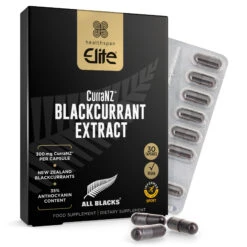Healthspan Elite All Blacks CurraNZ Blackcurrant Extract 30 Capsules Vegan