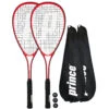 Prince Power Warrior Ti Squash Racket Twin Set, Inc Covers & 3 Squash Balls -Sports Shop k9431be2f79abf4f70650e0f2262a6085