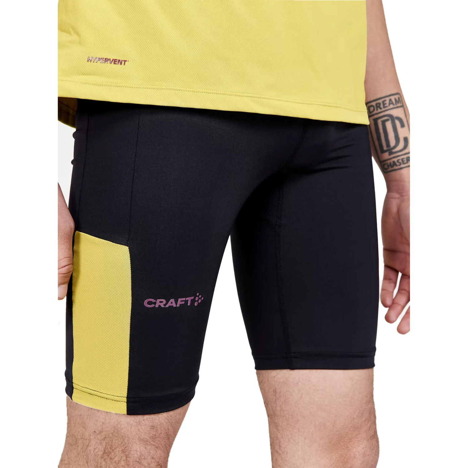 Craft Mens Pro Hypervent Shorts (Black/Cress) 3 Craft Mens Pro Hypervent Shorts (Black/Cress)