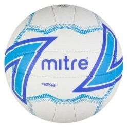 Mitre Pursue Netball (White/Blue)