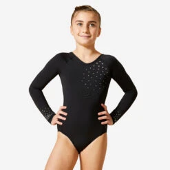 Girls' Gym Long-Sleeved Leotard 500