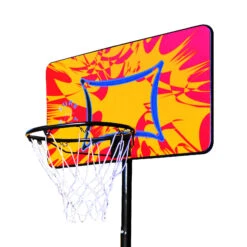 Sure Shot Little Shot Basketball Hoop And Stand With A Coloured Backboard -Sports Shop ka1cc141cbfb85aef945b6f6f46784a74