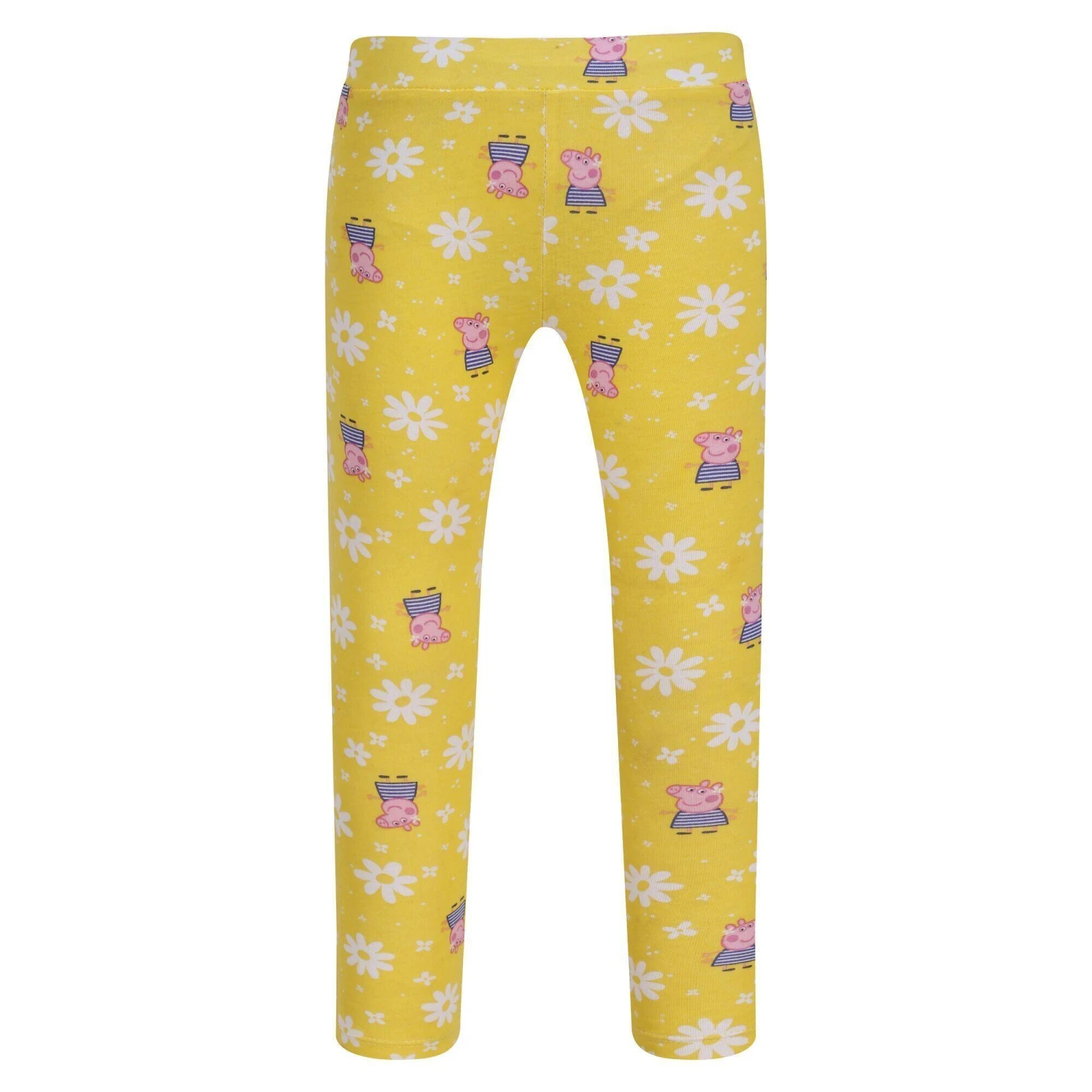 Regatta Childrens/Kids Daisy Peppa Pig Leggings (Pack Of 2) (Maize Yellow/Navy) 4 Regatta Childrens/Kids Daisy Peppa Pig Leggings (Pack Of 2) (Maize Yellow/Navy) - Image 2