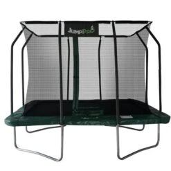 10ft X 7ft JumpPRO™ Xcite Green Rectangular Trampoline With Enclosure