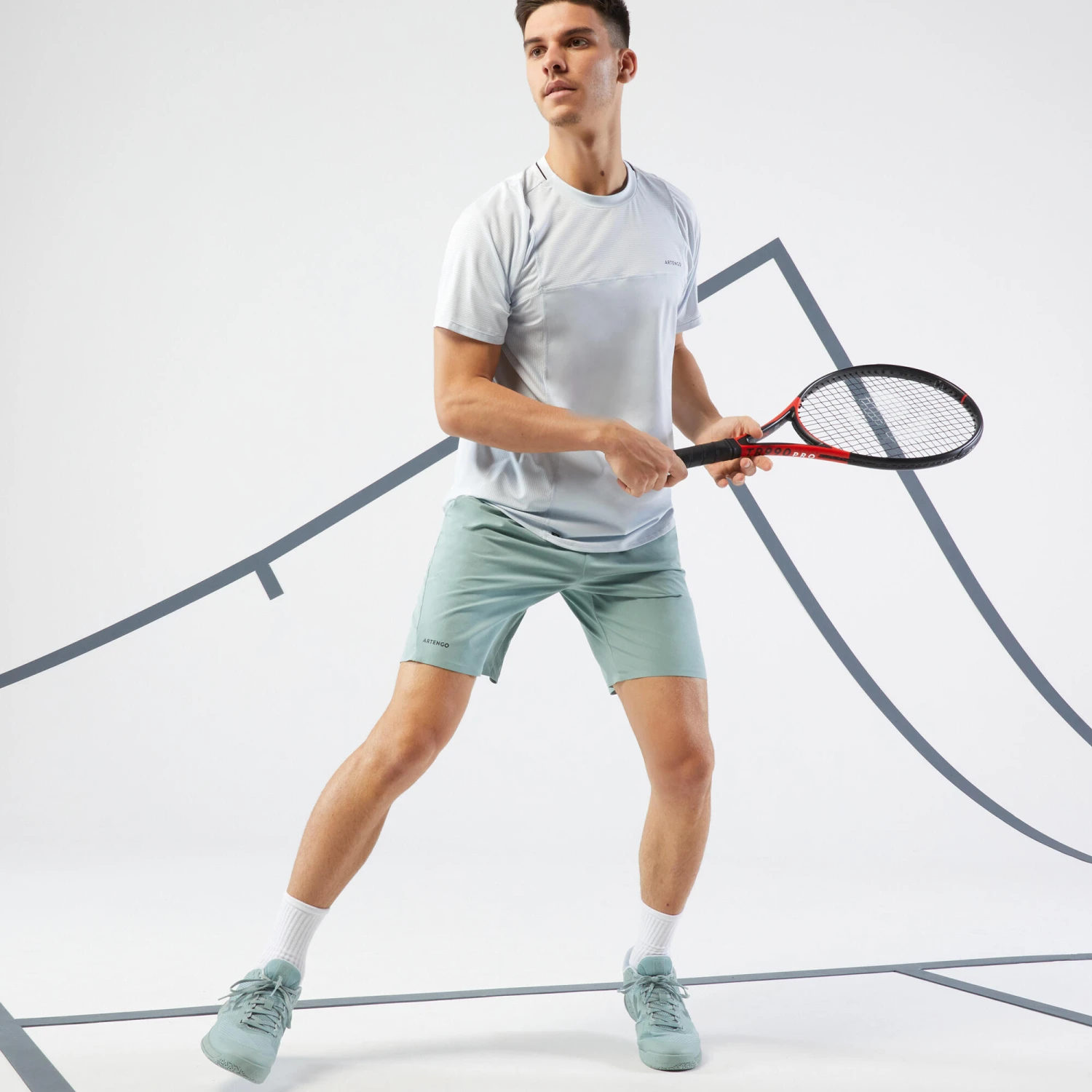 Artengo Men's Tennis Short-Sleeved T-Shirt TTS Dry RN 10 Artengo Men's Tennis Short-Sleeved T-Shirt TTS Dry RN - Image 8