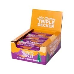 Plant Protein Bars - Vgean Honeycomb Triple Decker - V, GF, DF (12 X 40g)