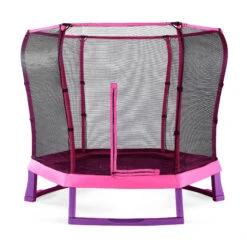 Plum Pink & Purple Junior Jumper Trampoline & Enclosure