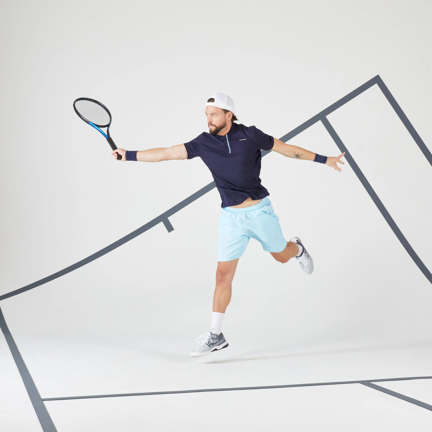 Artengo Men's Short-Sleeved Tennis T-Shirt DRY+ 20 Artengo Men's Short-Sleeved Tennis T-Shirt DRY+ - Image 19