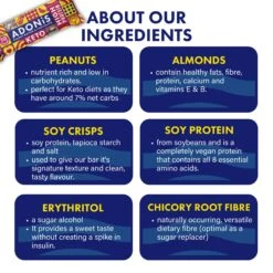 Adonis Keto Protein Bar Peanut Butter & Chocolate 16x45g -Sports Shop kb0541e62b31bcd21640eb4252c4088ef