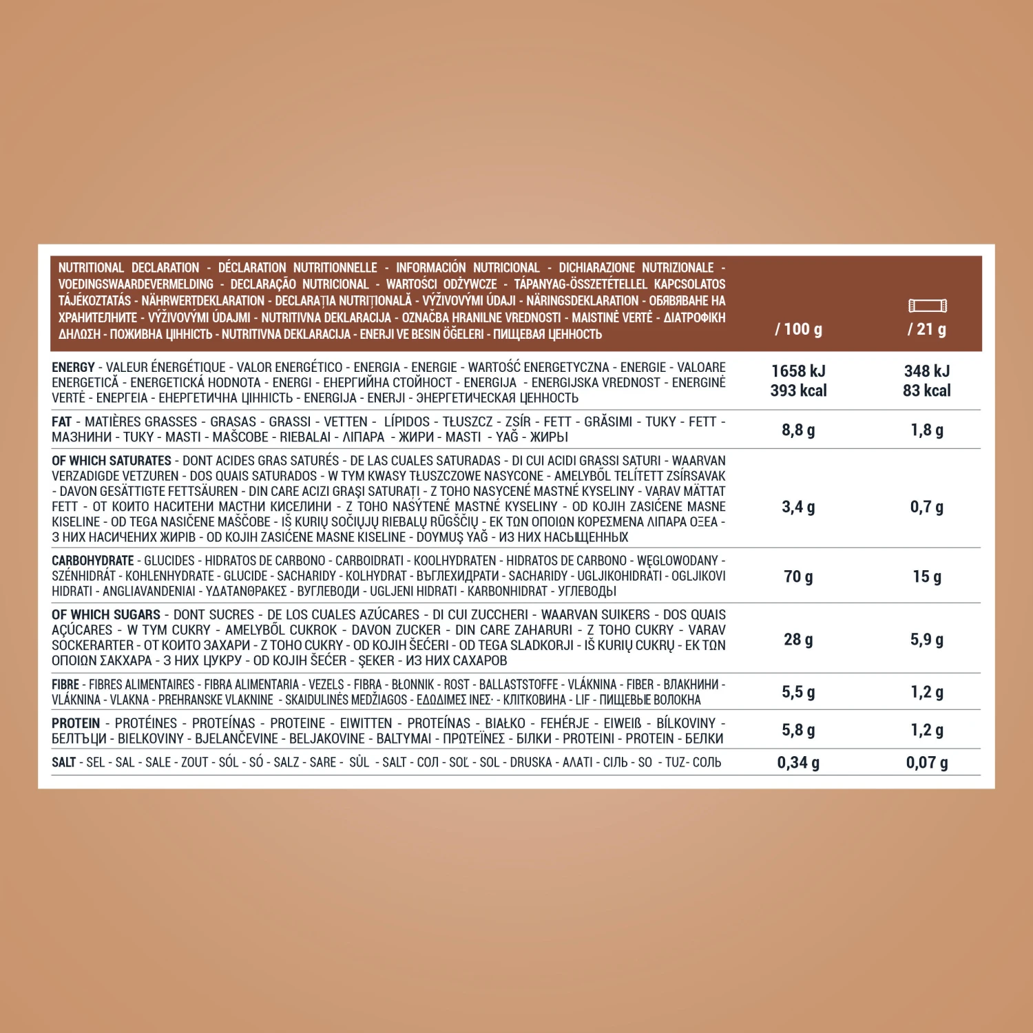 Decathlon Chocolate Cereal Bar X168 4 Decathlon Chocolate Cereal Bar X168 - Image 2