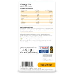 Healthspan Elite Energy Gel Passion Fruit Flavour 24 Sachets -Sports Shop kbd4044aadcc96f2a2c33cca6bcf4c737
