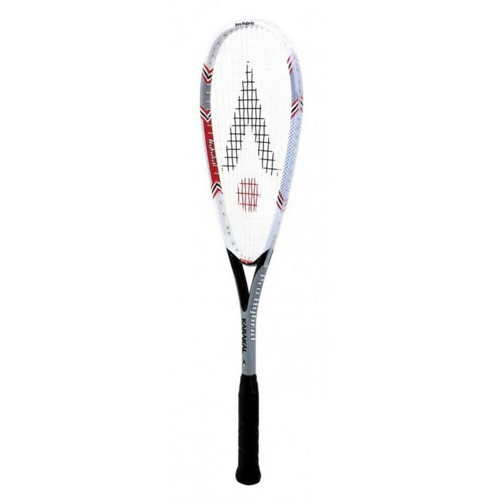 KARAKAL Hybrid Pro Titanium Squash Racket (Black/White/Grey) 3 KARAKAL Hybrid Pro Titanium Squash Racket (Black/White/Grey)