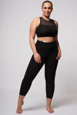 Extra Strong Compression Tummy Control Cropped Leggings Black 13 Extra Strong Compression Tummy Control Cropped Leggings Black -Sports Shop kc294f631105b81936248d89728a698af