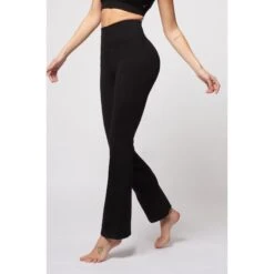 Extra Strong Compression Waisted Bootcut With Figure Firming Black