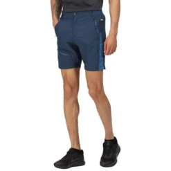 Regatta Mens Highton Pro Shorts (Moonlight Denim/Dynasty Blue)