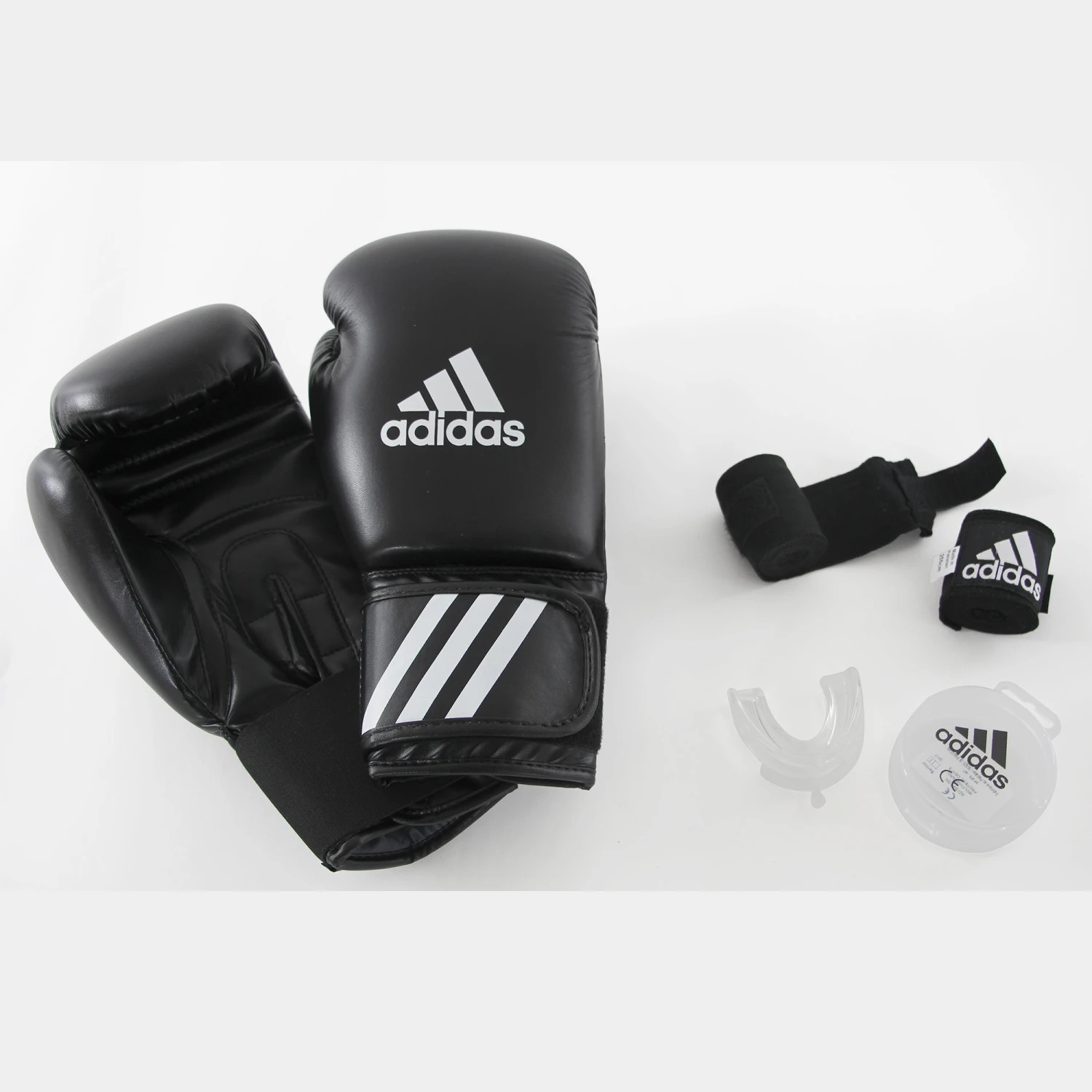 ADIDAS Beginners' Boxing Kit: Gloves, Wraps, Mouthguard