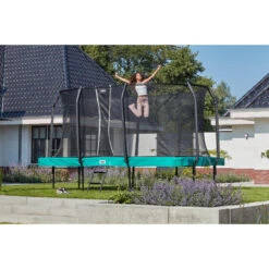 14ft X 8ft Salta Green Rectangular First Class Trampoline -Sports Shop kc5c3088cee4b0a429a9054896e554810