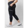 Reflective Side Pocket Leggings With Thermal Brushed Fabric Black 1 Reflective Side Pocket Leggings With Thermal Brushed Fabric Black -Sports Shop kc9991e1fd46afc75e1a2a7aa640edd14
