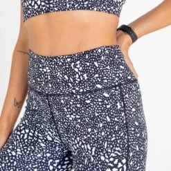 Dare 2b Womens/Ladies Laura Whitmore Influential Recycled Leggings (Black/White) -Sports Shop kcc73e9abf9ff0c0e786d96d7c08159d0