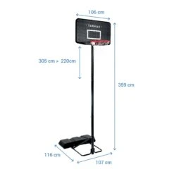 Basketball Hoop With Adjustable Stand (from 2.20 To 3.05m) B100 -Sports Shop kcdbd14bd8982c1fac7b2f17c3f64b393