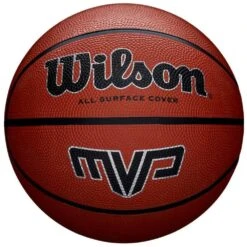 WILSON MVP OUTDOOR BASKETBALL RUBBER IN BROWN SIZE 5