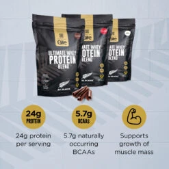 Healthspan Elite All Blacks Ultimate Whey Protein Muscle Growth 750g Strawberry -Sports Shop kcf7524ef65cb1da03dffff73c9334a5a