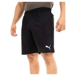 Puma Mens TeamRISE Casual Shorts (Black/White) -Sports Shop kd0fe330f0ba2a6f42b3686e315768a09