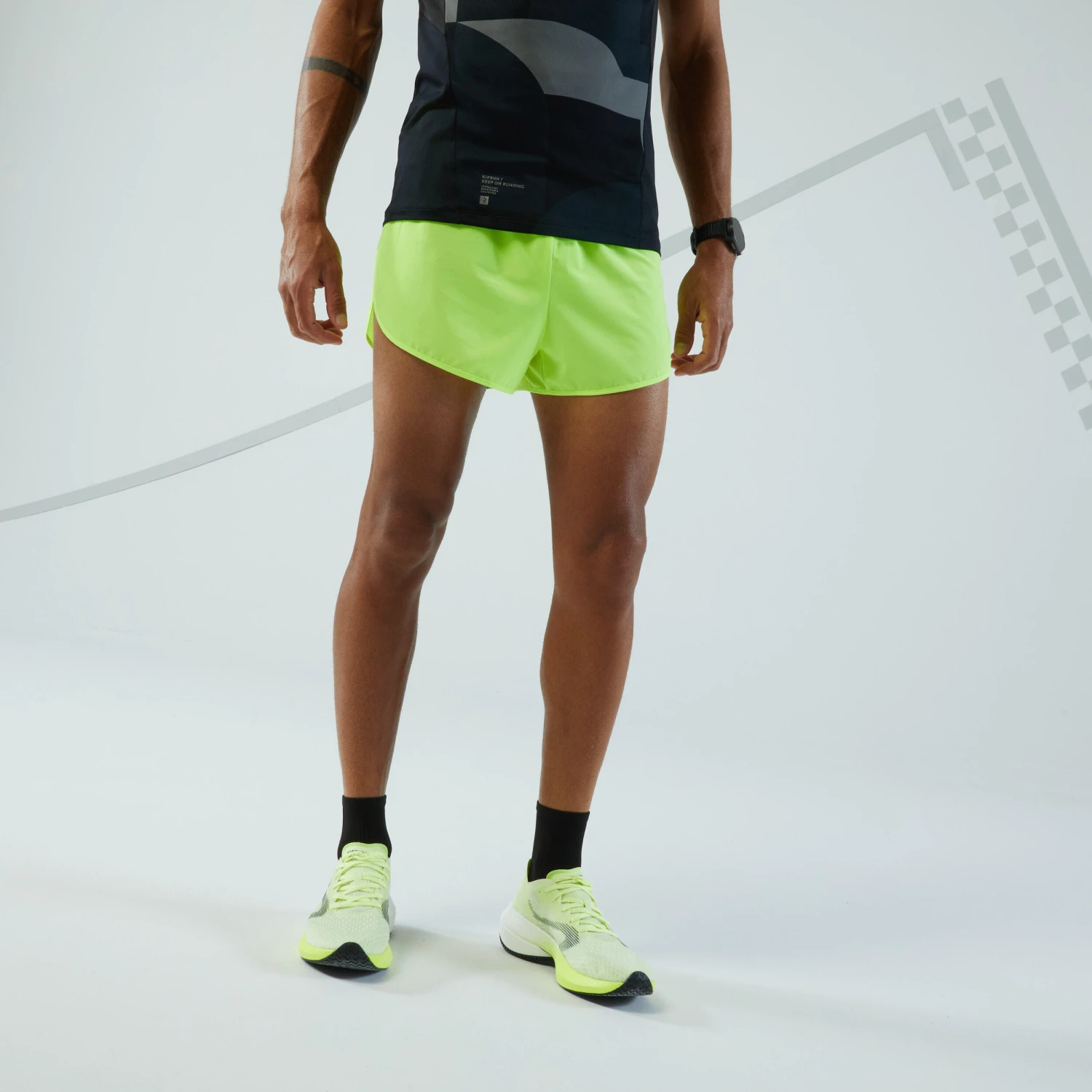 KIPRUN SPLIT MEN'S RUNNING SHORTS 3 KIPRUN SPLIT MEN'S RUNNING SHORTS