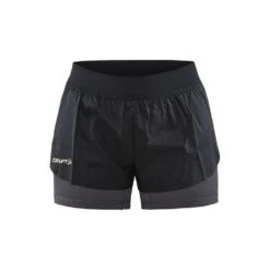 Craft Womens/Ladies CTM Distance 2 In 1 Shorts (Black/Granite)
