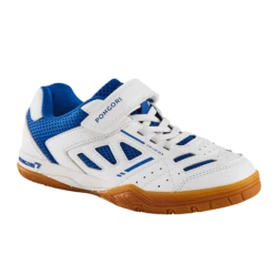 TABLE TENNIS SHOES TTS 500 JUNIOR WHITE BLUE
