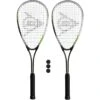 Dunlop Biotec Titanium Squash Racket Twin Set, Inc Protective Covers & 3 Squash 1 Dunlop Biotec Titanium Squash Racket Twin Set, Inc Protective Covers & 3 Squash -Sports Shop kdb45e3171a2403a464b81596e41651b9