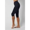 Extra Strong Compression Running Capri With Tummy Control Black