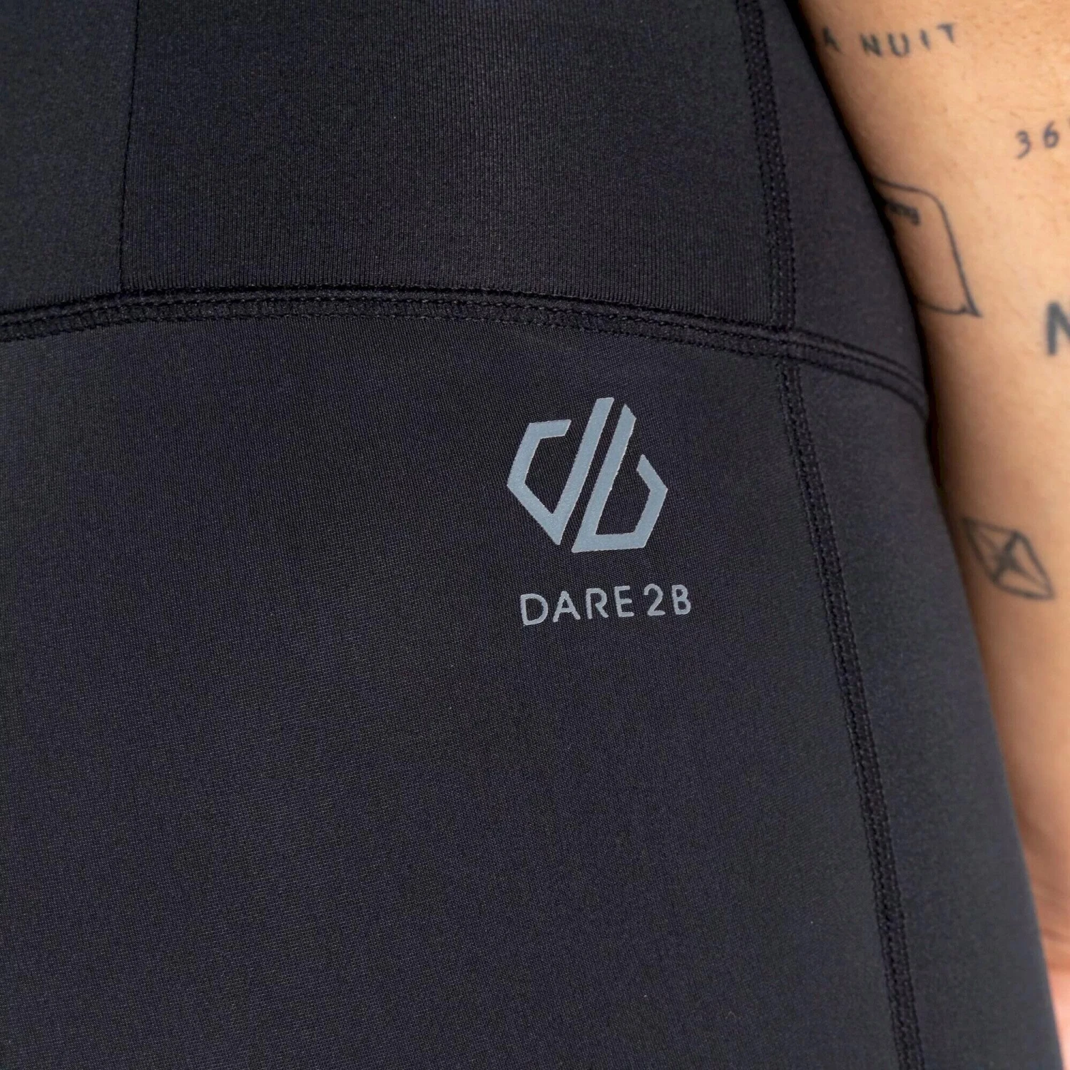 Dare 2b Womens/Ladies Influential Thermal Leggings (Black) 6 Dare 2b Womens/Ladies Influential Thermal Leggings (Black) - Image 4