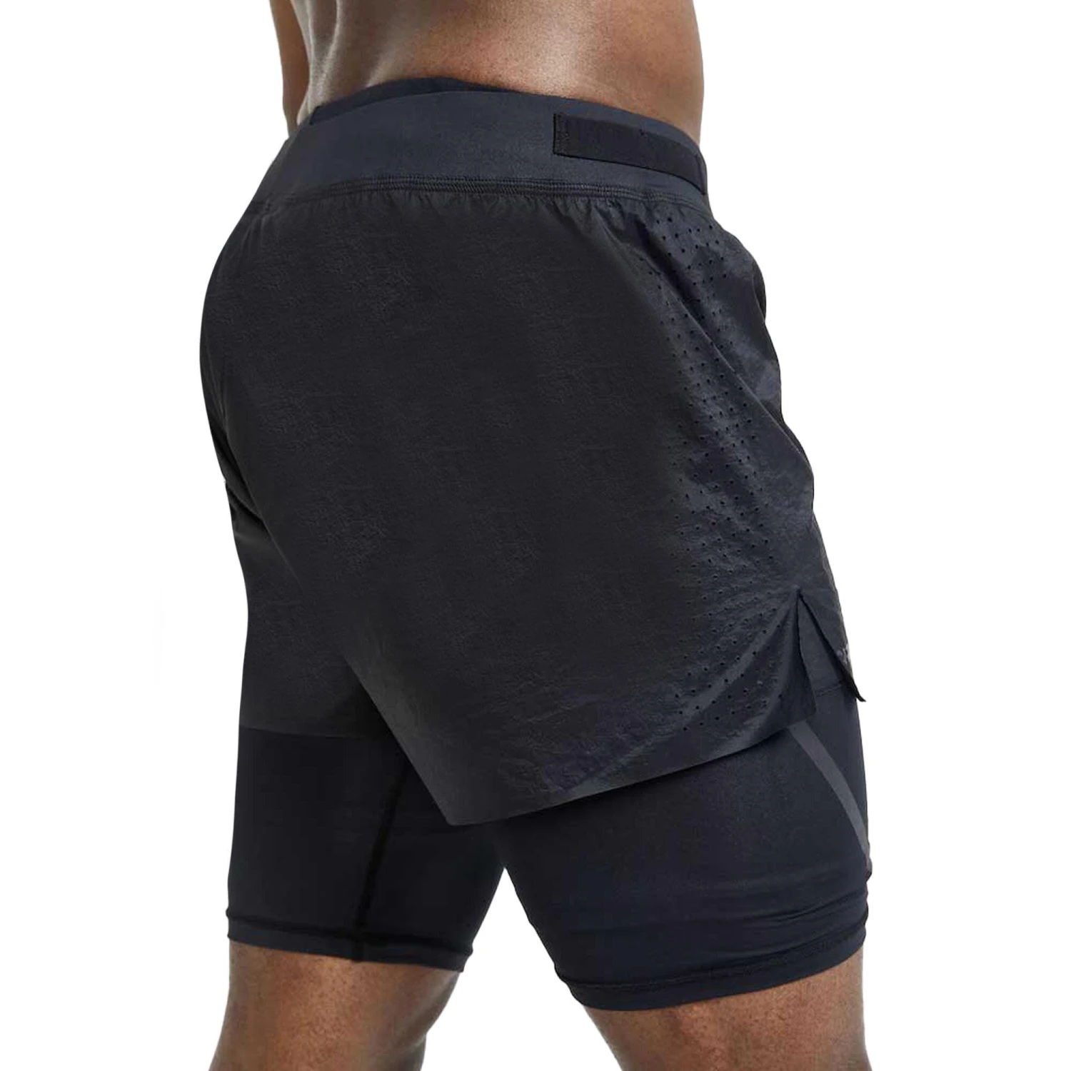 Craft Mens CTM Distance 2 In 1 Shorts (Black) 4 Craft Mens CTM Distance 2 In 1 Shorts (Black) - Image 2