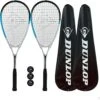 Dunlop Hyper Lite Nano Squash Racket Twin Pack, Inc Covers & 3 Squash Balls -Sports Shop ke947c58fc2d2f4ce4a3674c4fda8c391