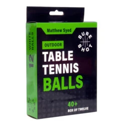 Sure Shot Matthew Syed Outdoor Table Tennis Balls (Pack Of 12)