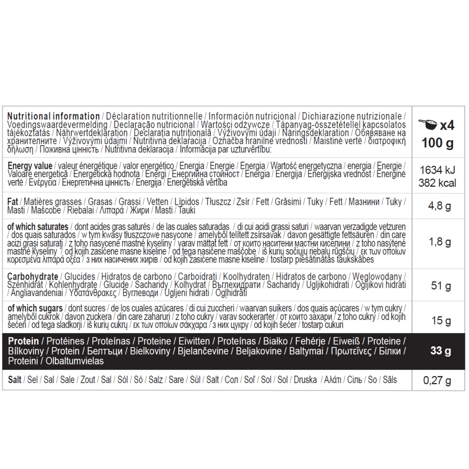 Muscle Gainer Whey & Oat Vanilla 1.5 Kg 4 Muscle Gainer Whey & Oat Vanilla 1.5 Kg - Image 2