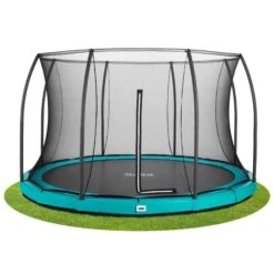 12ft Salta Black Comfort Edition InGround Round Trampoline With Enclosure -Sports Shop kf07af71f3d0fc12794a3939fdc27bda6