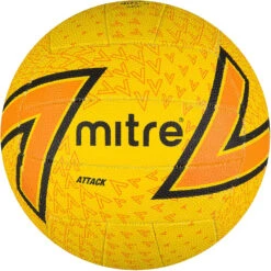 Mitre Attack Netball (Yellow/Black/Orange)