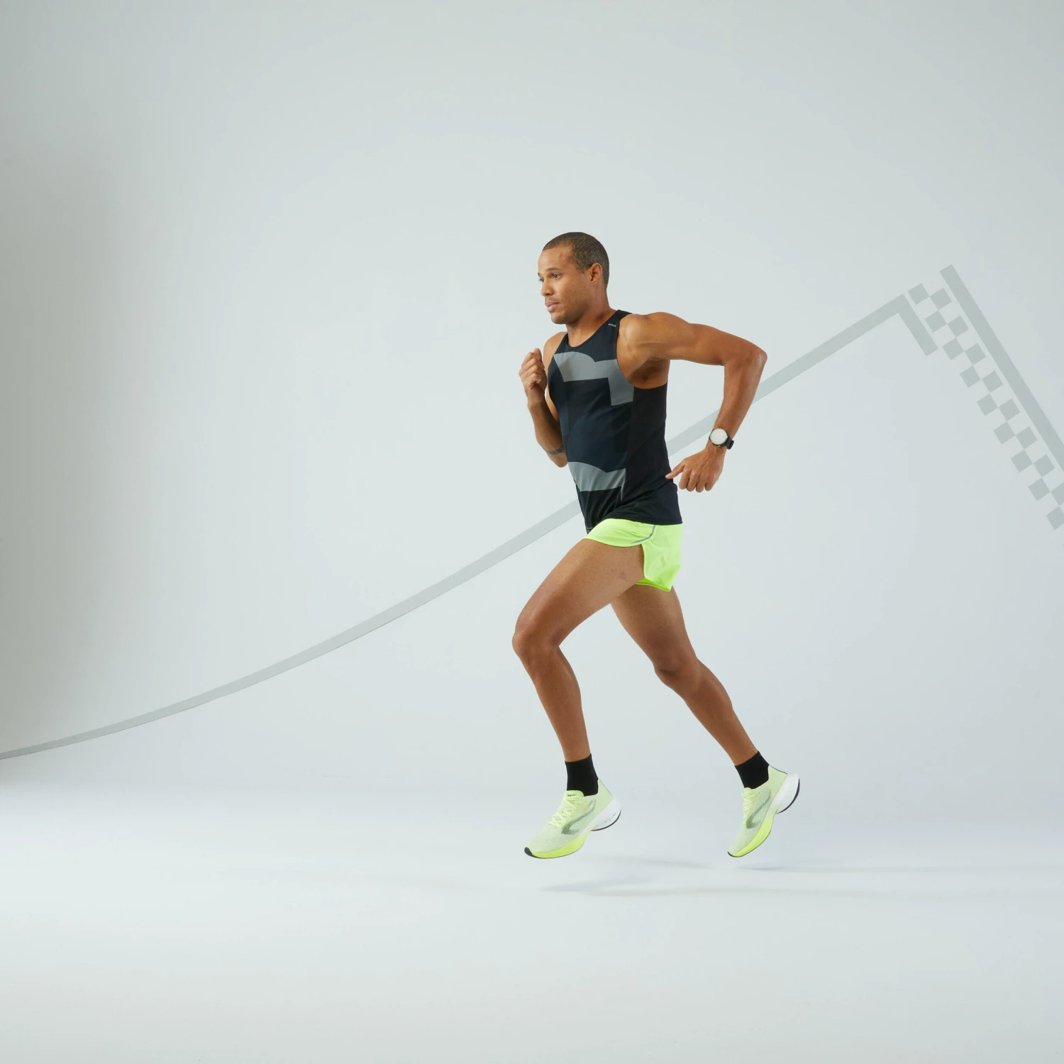 KIPRUN SPLIT MEN'S RUNNING SHORTS 10 KIPRUN SPLIT MEN'S RUNNING SHORTS - Image 8