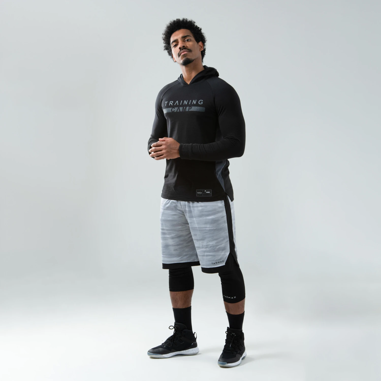 Long-Sleeved Hooded Basketball T-Shirt TS500LS 12 Long-Sleeved Hooded Basketball T-Shirt TS500LS - Image 10